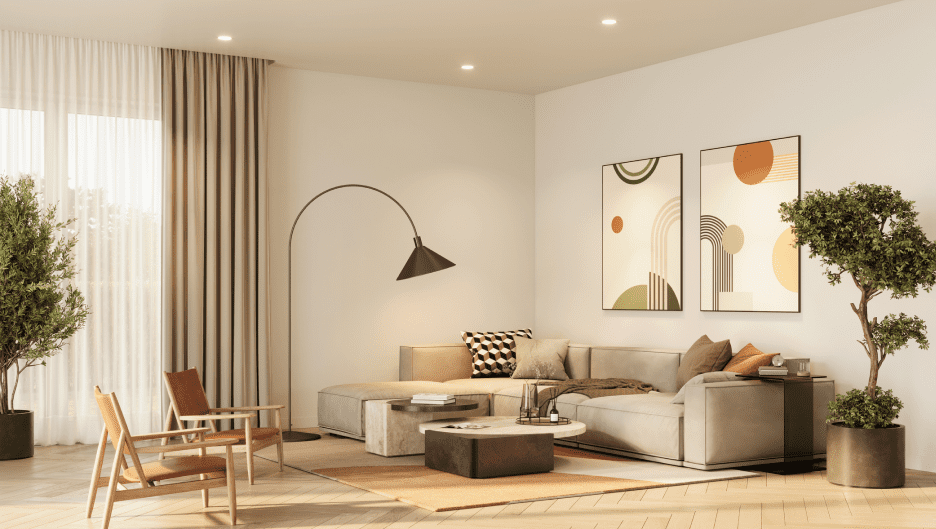 Dream home interior — natural materials beautiful space Riviera Home Furniture