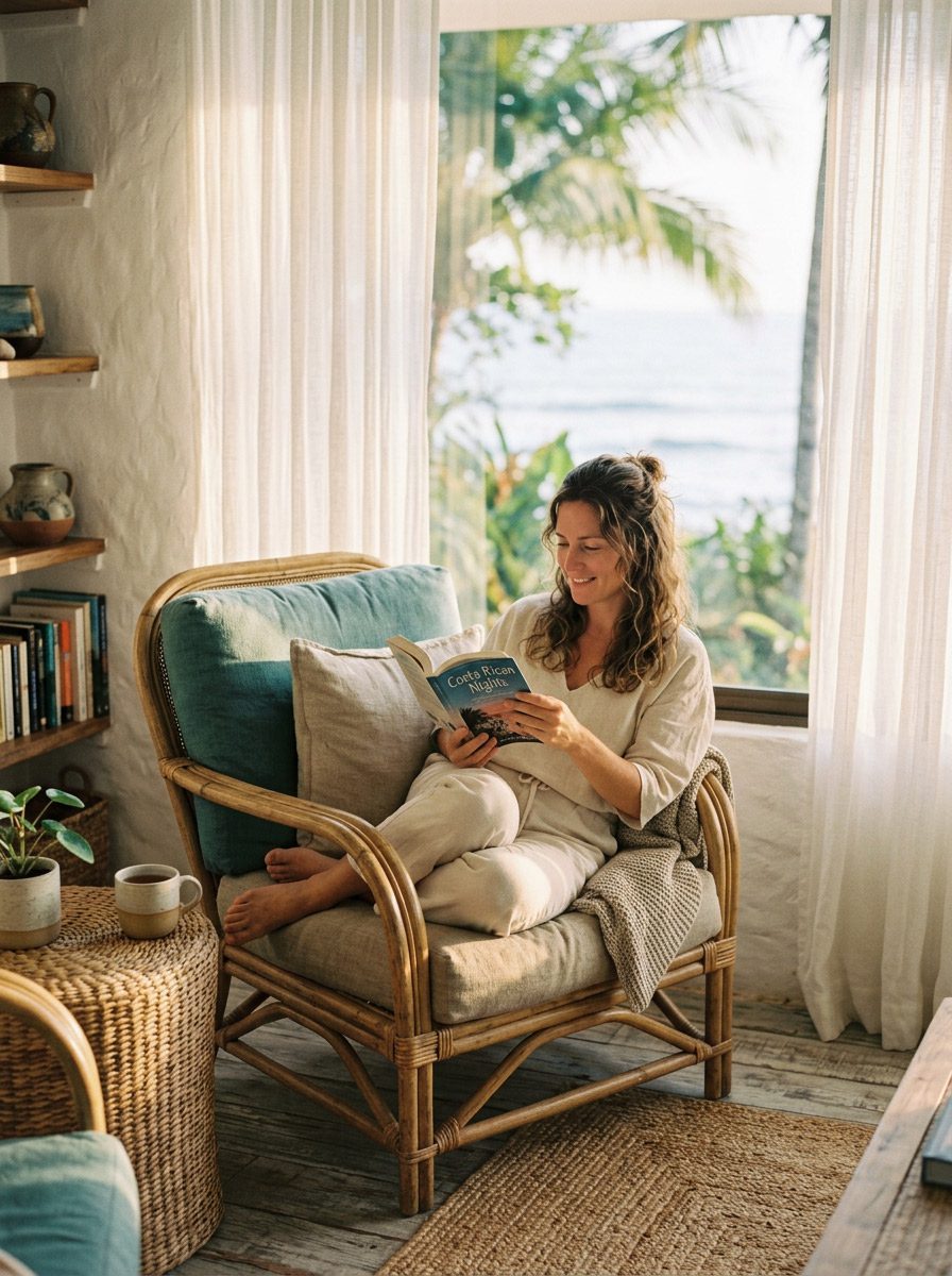 home furniture design Costa Rica golden hour reading corner Riviera