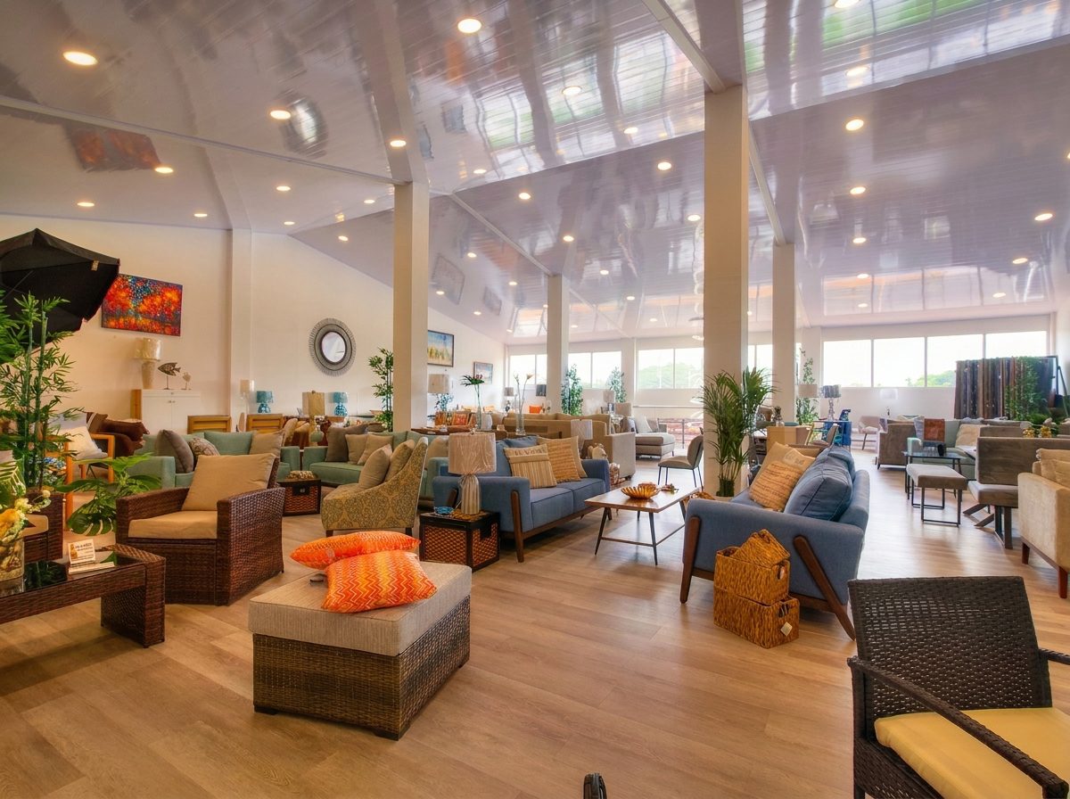 Riviera Home Furniture showroom Jaco Costa Rica interior