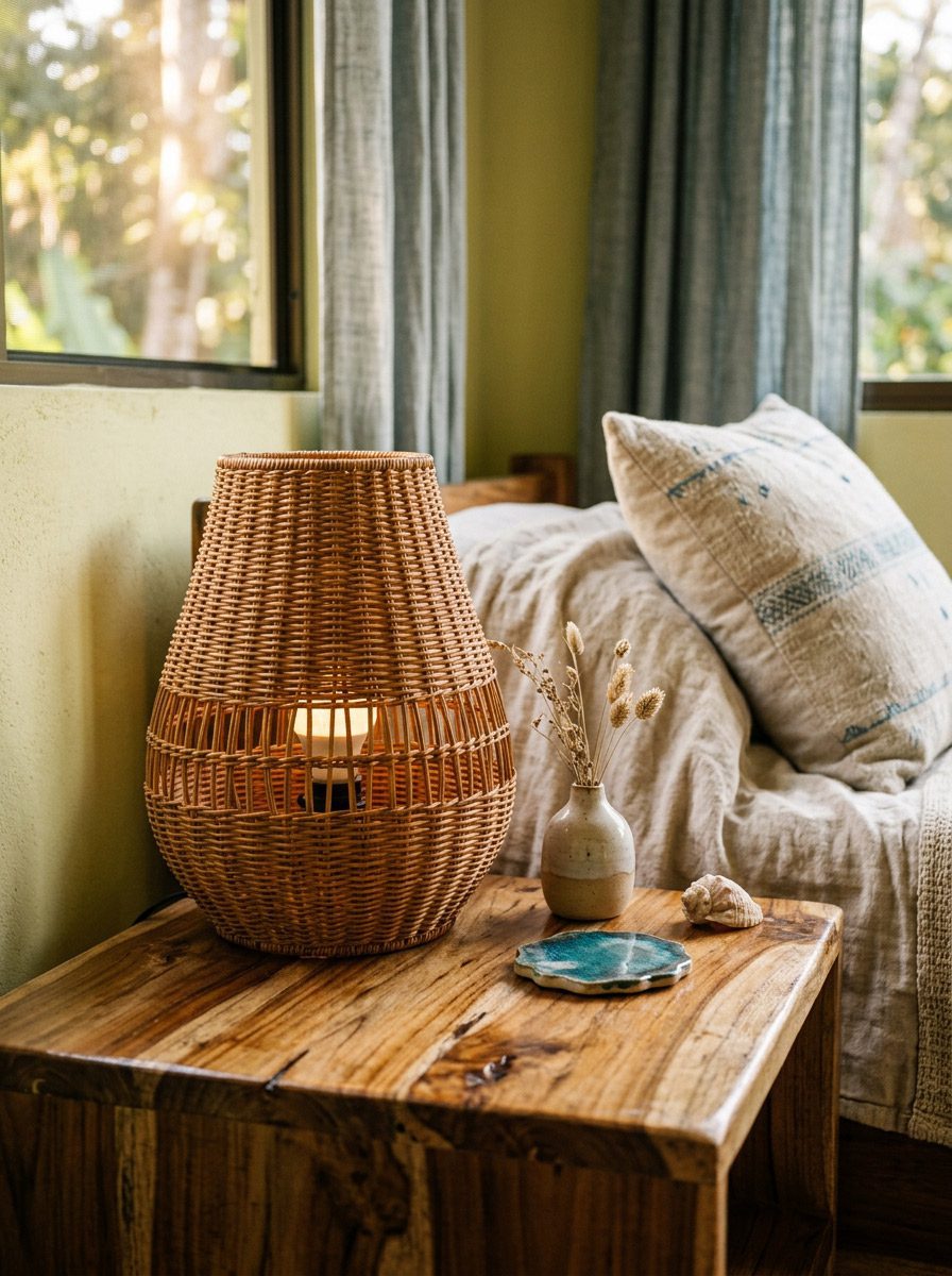 coastal style furniture Costa Rica natural textures rattan teak Riviera