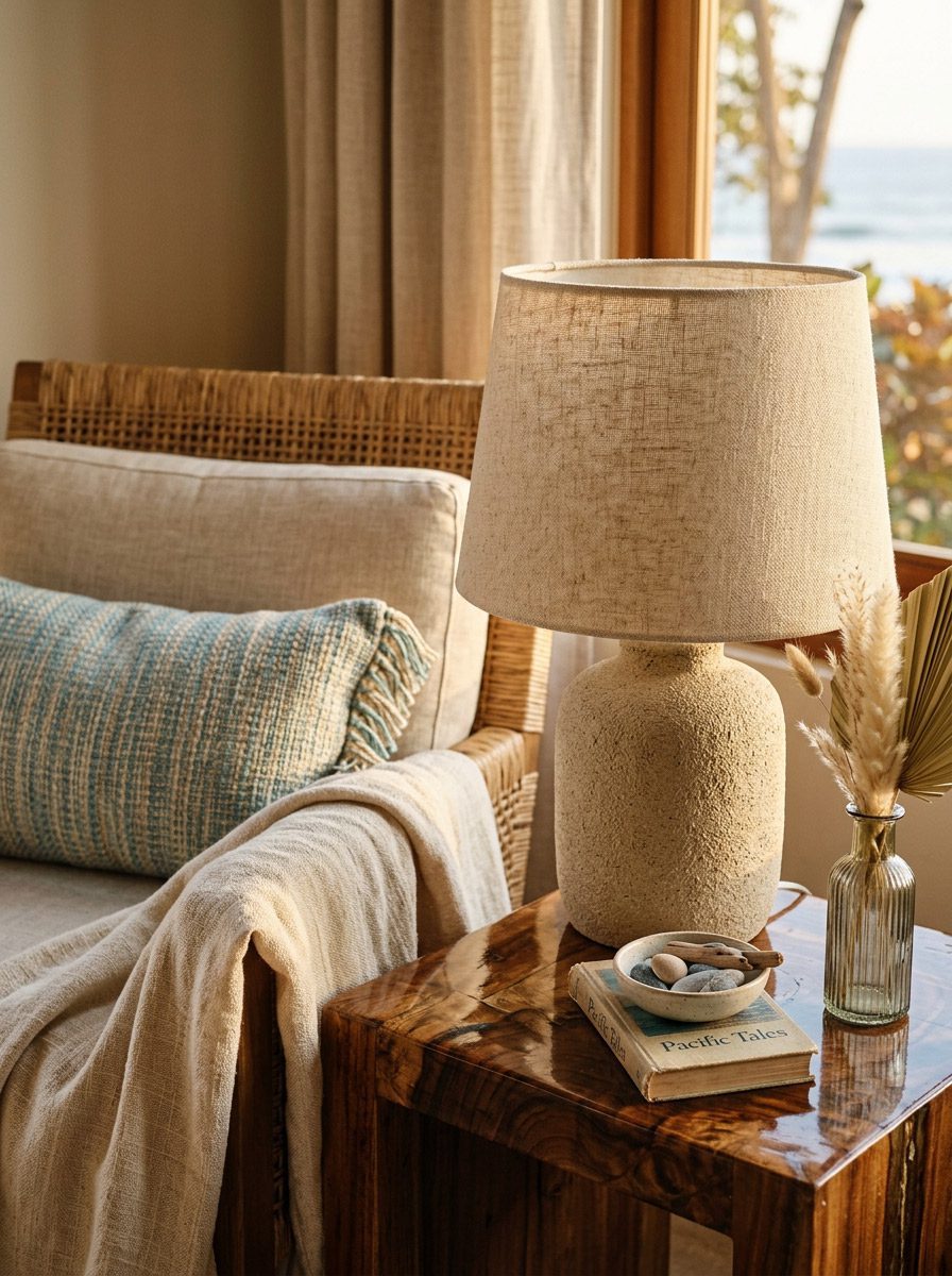 coastal style furniture Costa Rica color palette oceanic teal Riviera