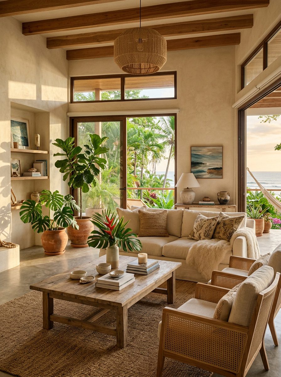 coastal interior design Costa Rica design philosophy Riviera Jaco Beach