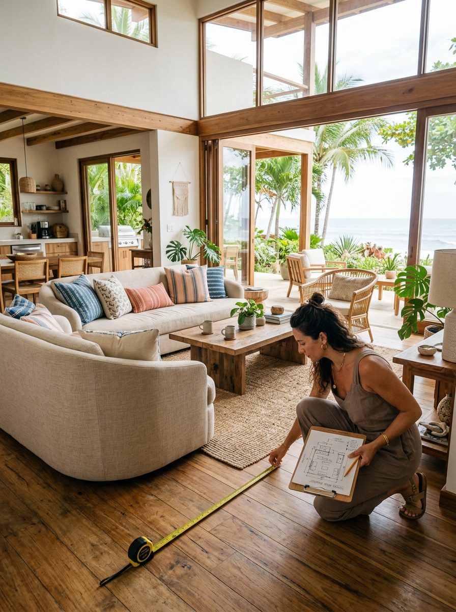 furniture space planning Costa Rica Jaco home interior