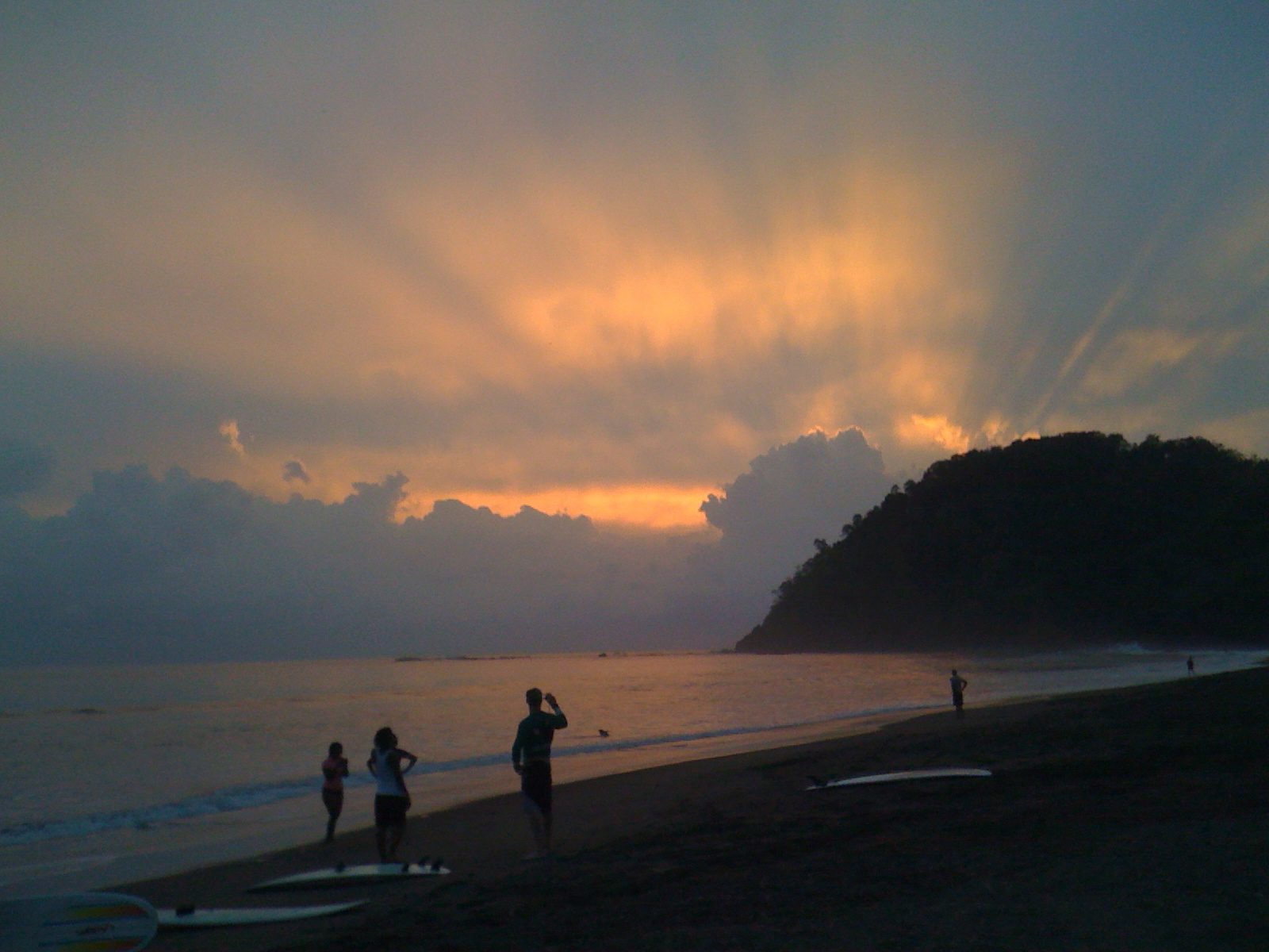 Jacó Beach sunset, Pacific coast Costa Rica