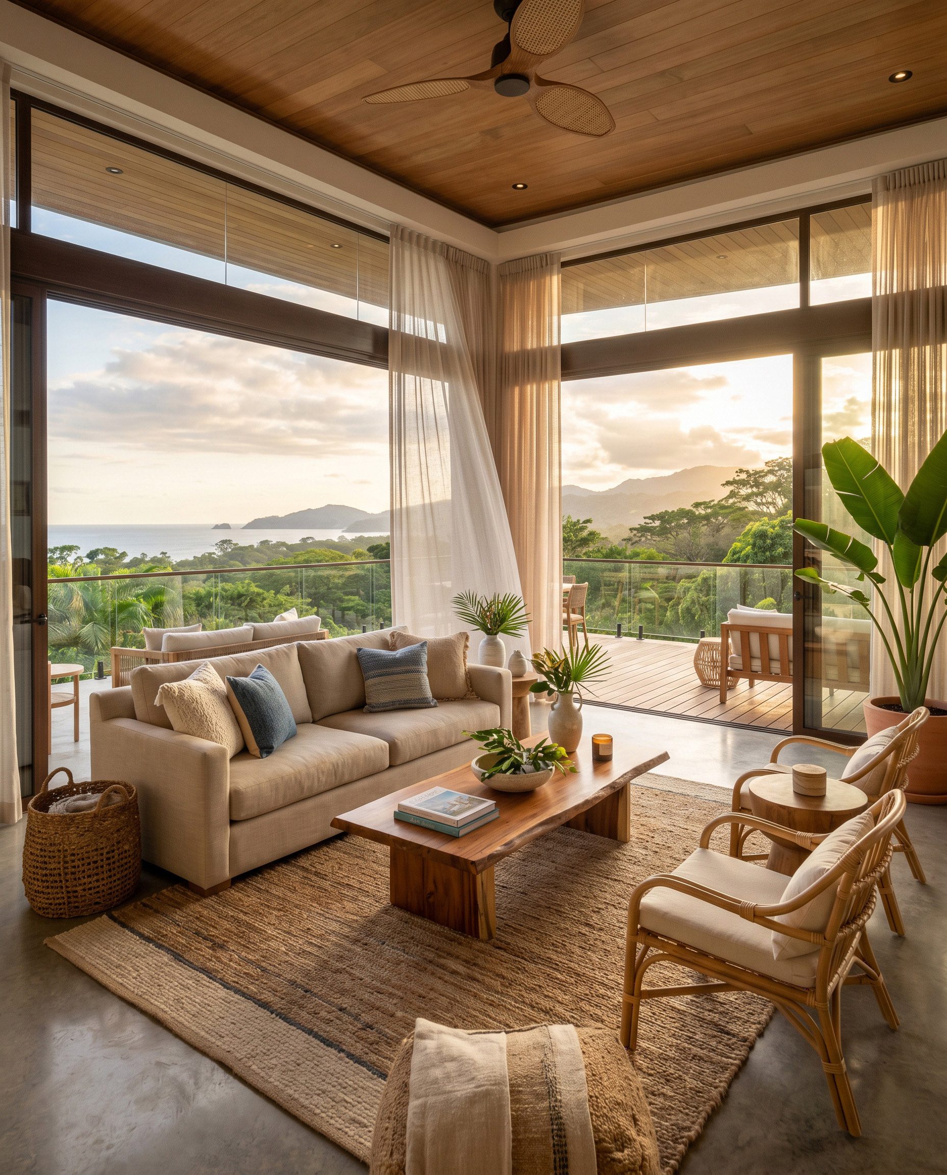 Turnkey furnished living room — Riviera Home Furniture Jacó
