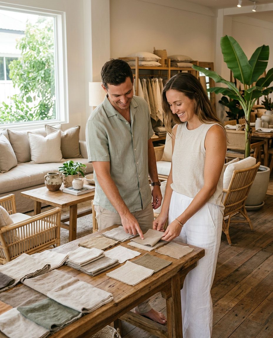 Complimentary furniture consultation at Riviera Home Furniture showroom, Jacó